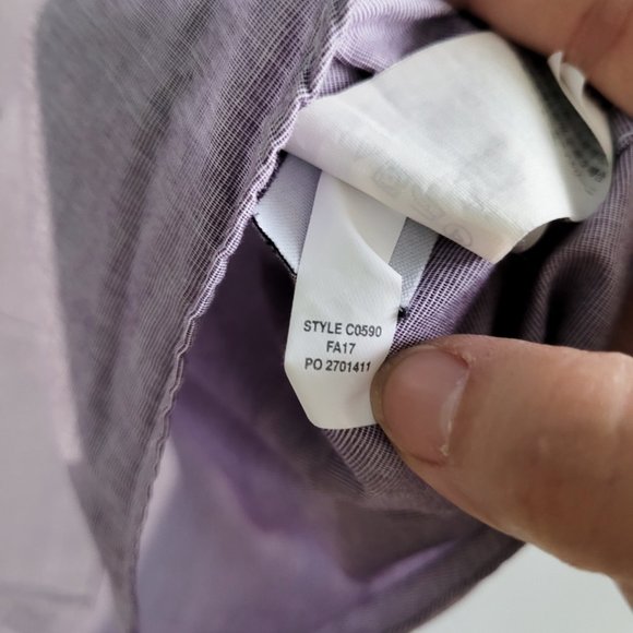 J. Crew Slim Oxford Long Sleeve Button-down Dress Shirt Light Purple Mens Medium - Picture 7 of 8